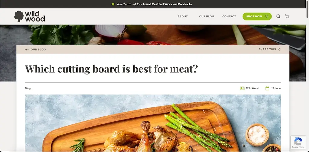 Wild Wood Chopping Boards Website Article (SEO Content Writer HD-SEO)